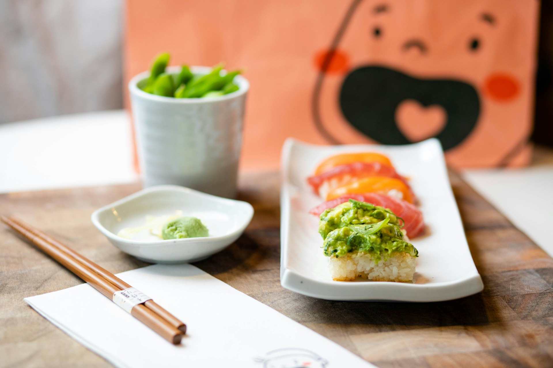 green vegetable on white ceramic plate