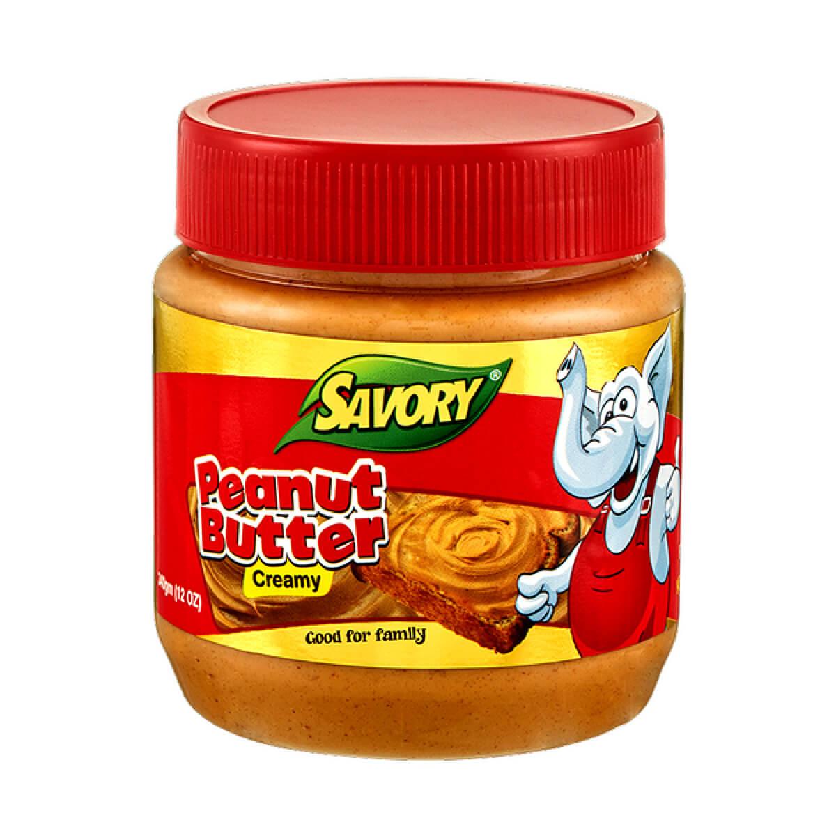 GGO.ae Savory Peanut Butter, Creamy - 12x340g