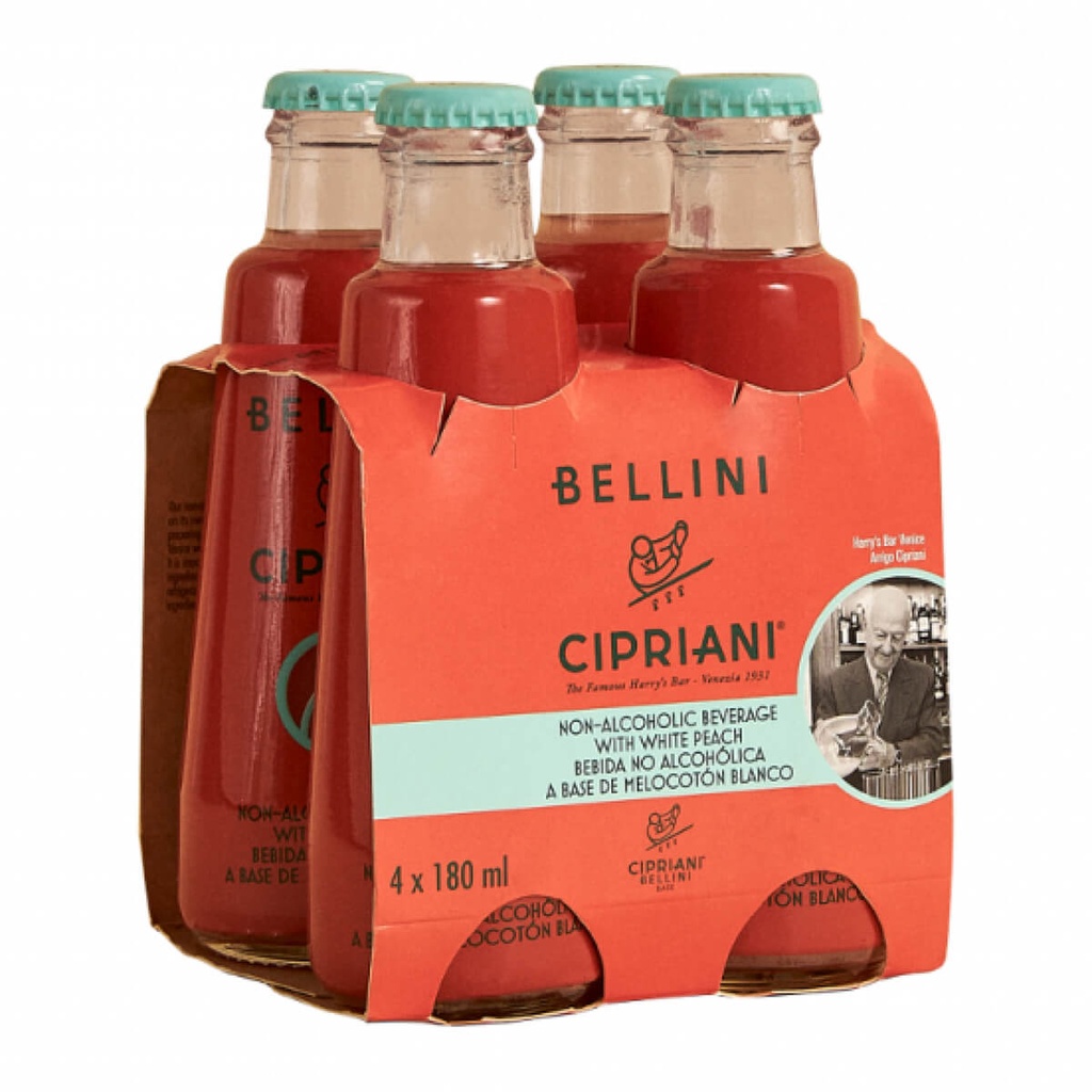 Cipriani Bellini 0% White Peach 24x180ml