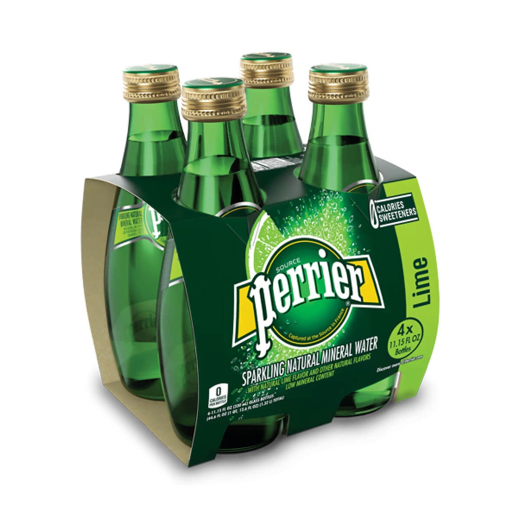 Perrier Water With Lime 24x330ml