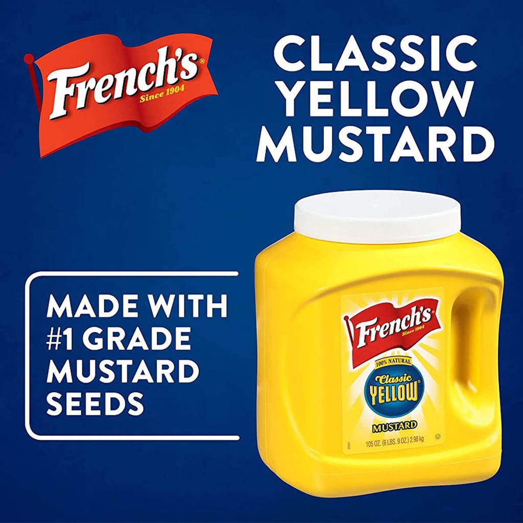 Mustard Yellow French's 4x105oz