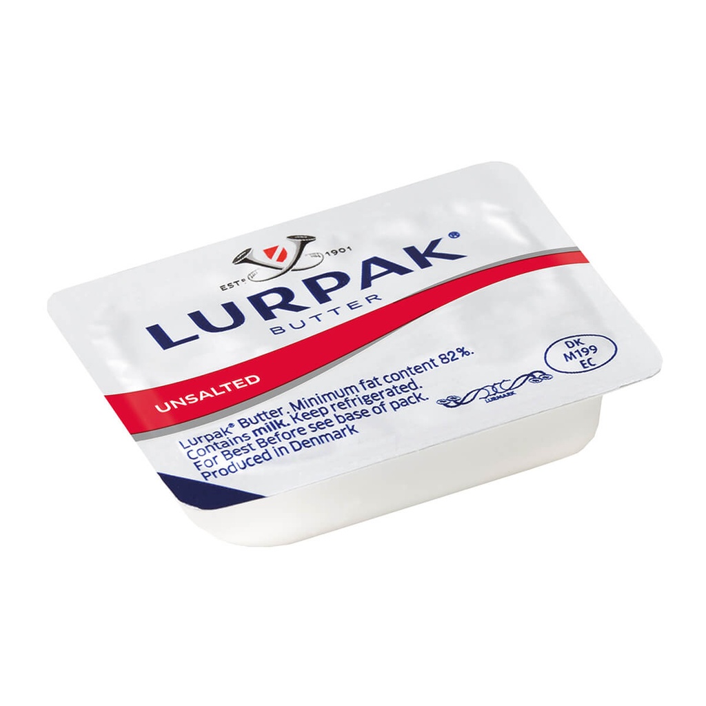 Butter Portion Unsalted Lurpak 6x100x10g