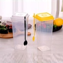 Bubbly Plastic Square Cup with Lid & Fork, 960ML - 20x25pc (25pc per pack)