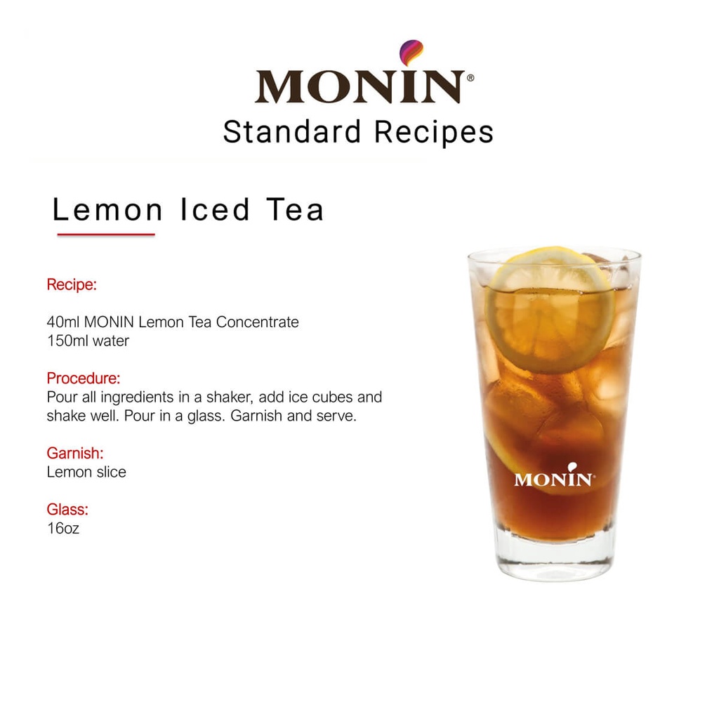 Syrup Lemon Tea Monin FRA 6x700ml