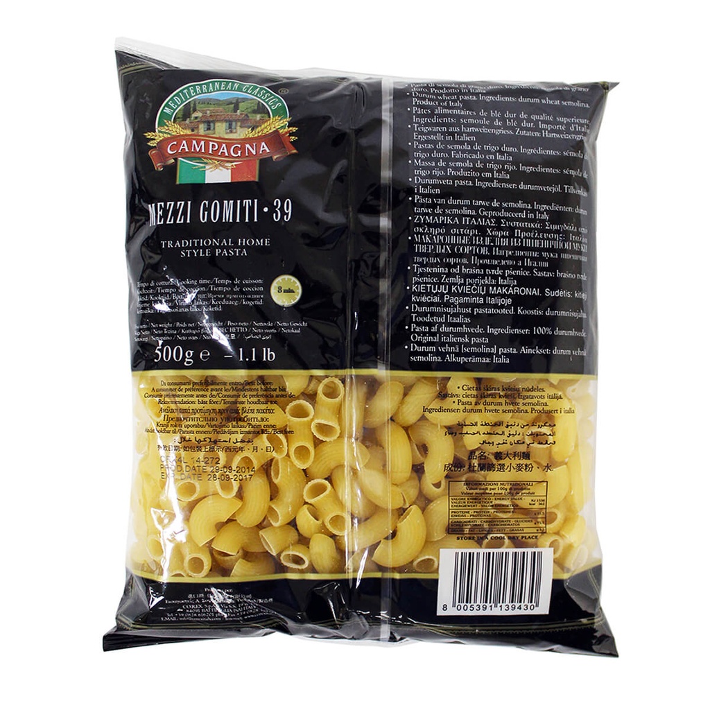 Macaroni Mezzi Gomiti #39 Campagna 24x500g