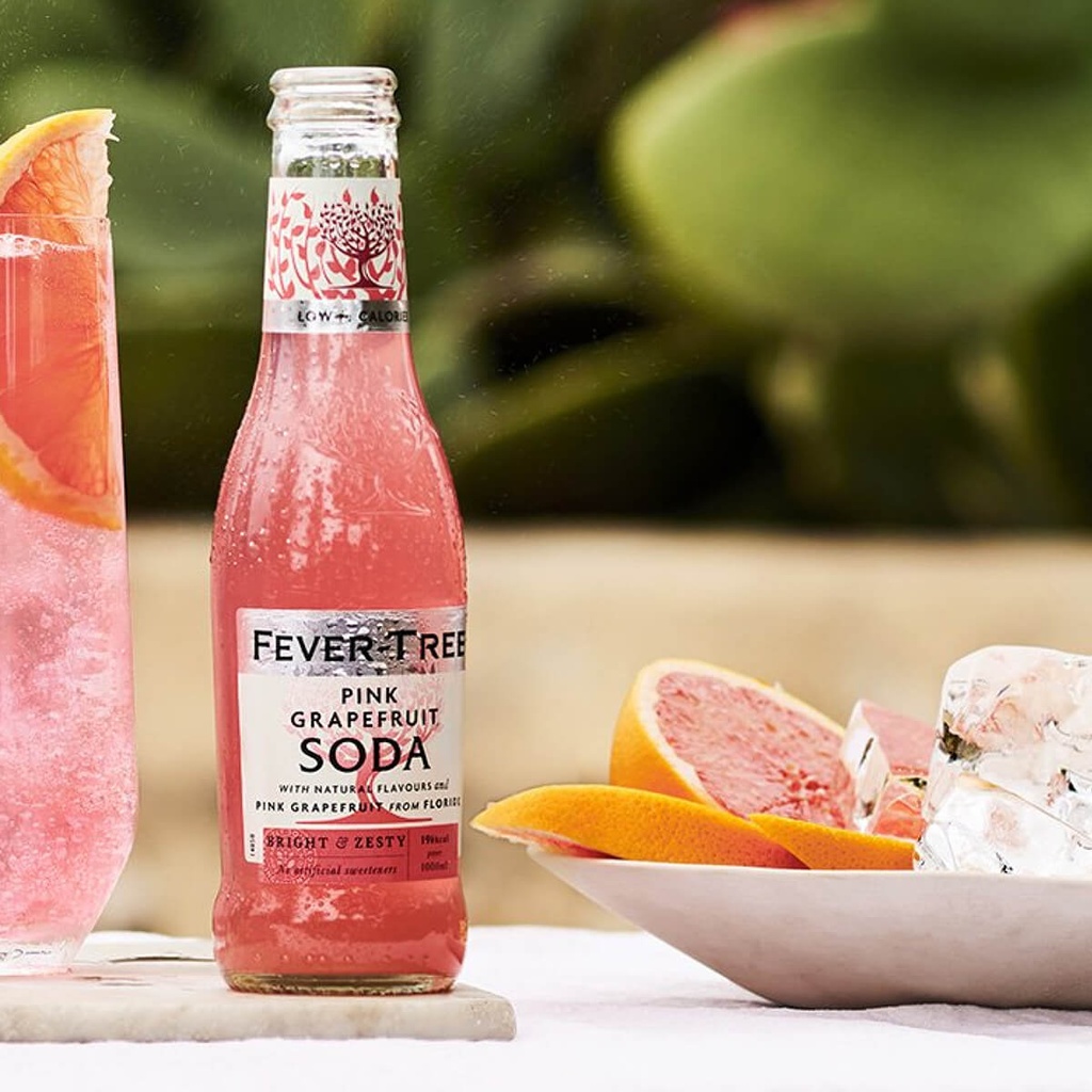 Fever Tree Pink Grapefruit Soda Water - 24x200ml