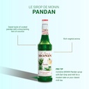 Monin Pandan Syrup, France - 6x700ml