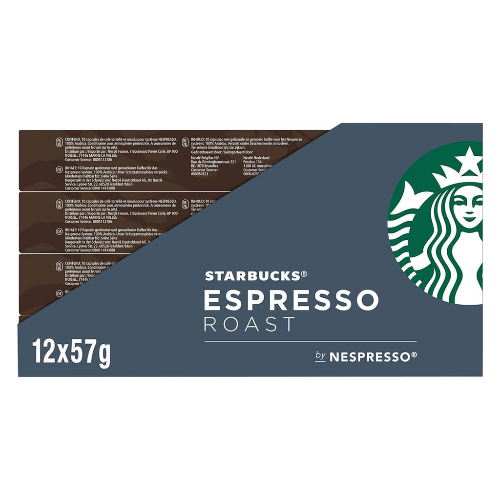 Starbucks Dark Espresso Roast Capsules - 12x57g