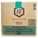 Sakura Jirushi Less Salt Soy Sauce 0%, Halal, Japan - 1x18ltr