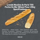 Grands Moulins de Paris T55 Farine De Ble Wheat Flour - 1x25kg