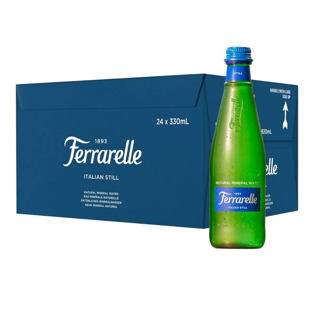 Ferrarelle Still Water, Glass, Italy - 24x330ml