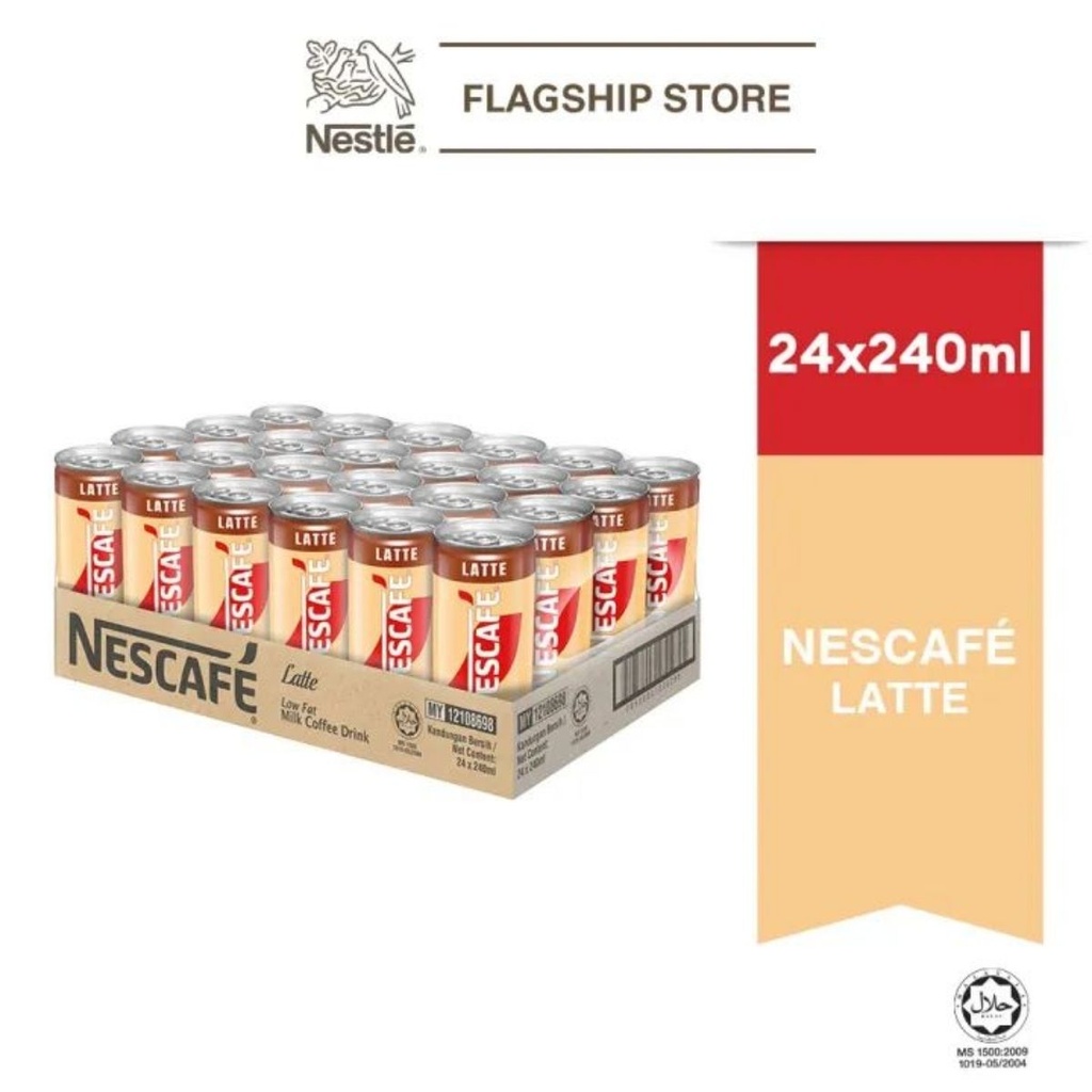 Nescafe Latte Ready to Drink in Can - 24x240ml