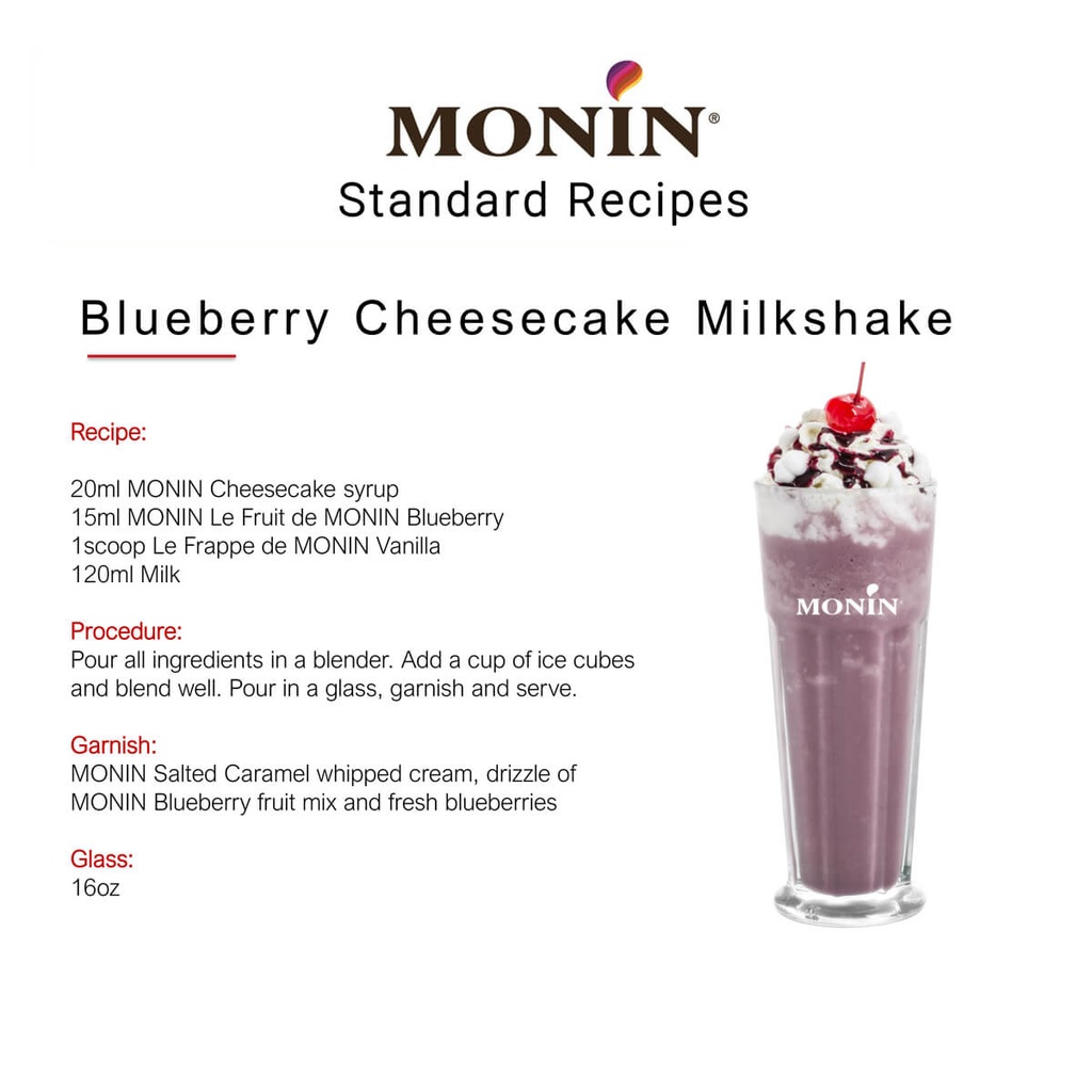 Puree Blueberry Monin FRA 4x1ltr