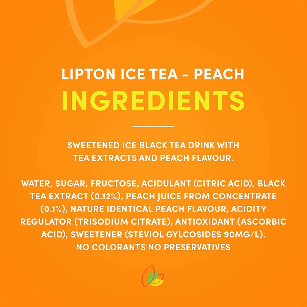 Tea Ice Peach Lipton 24x320ml