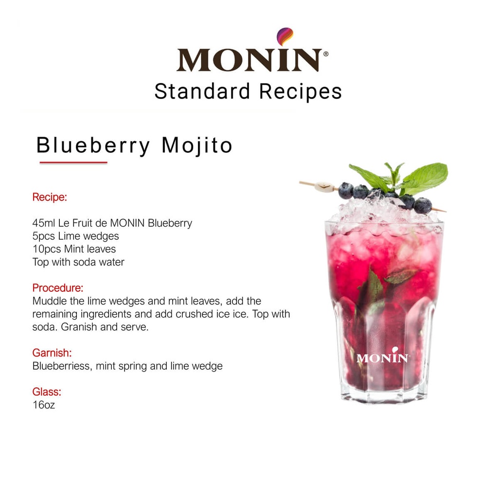 Syrup Blueberry Monin FRA 6x700ml