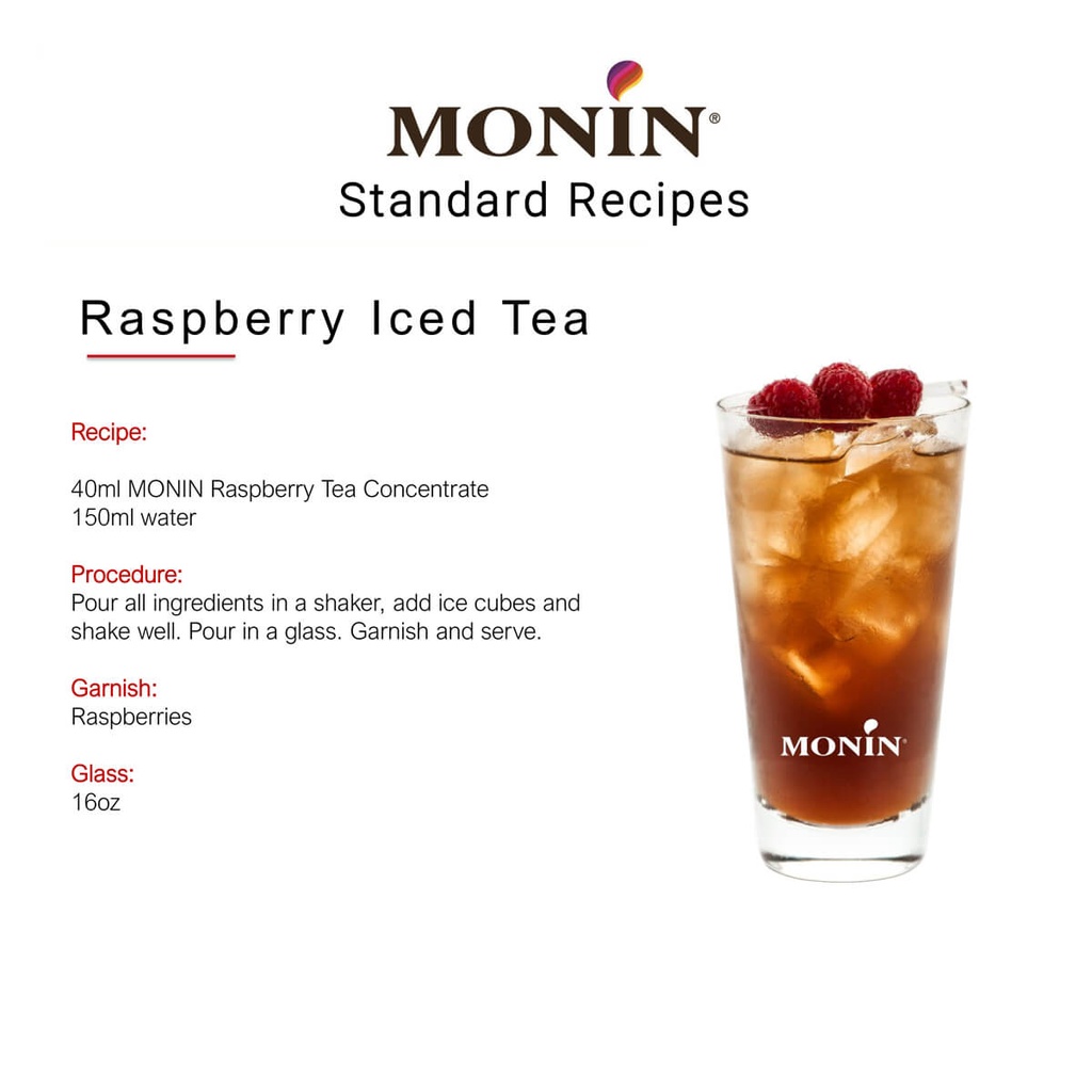Syrup Raspberry Tea Monin FRA 6x700ml