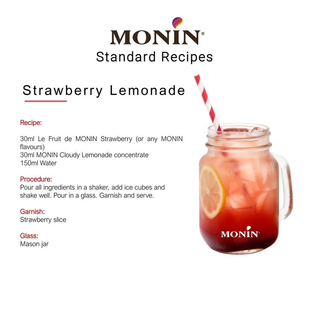 Syrup Strawberry Monin FRA 6x1ltr