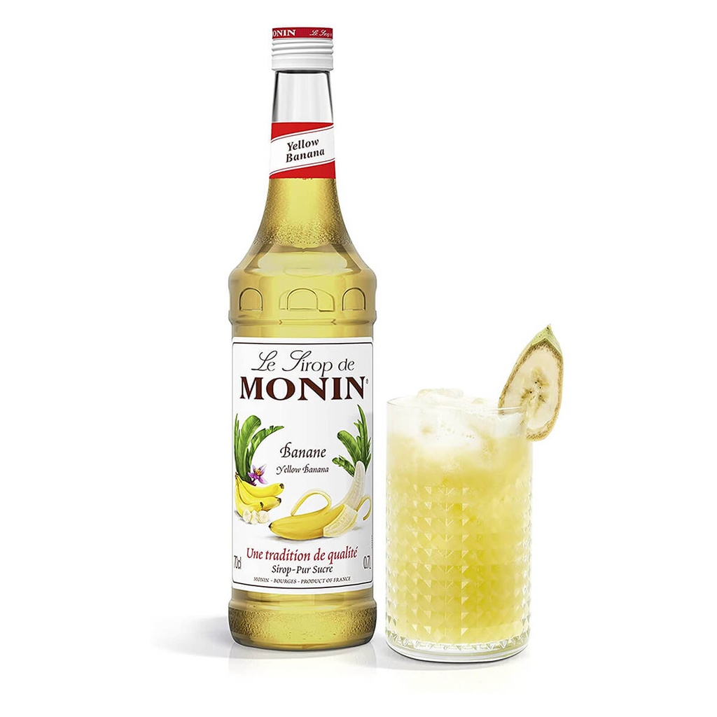 Monin Yellow Banana Syrup, France - 6x700ml