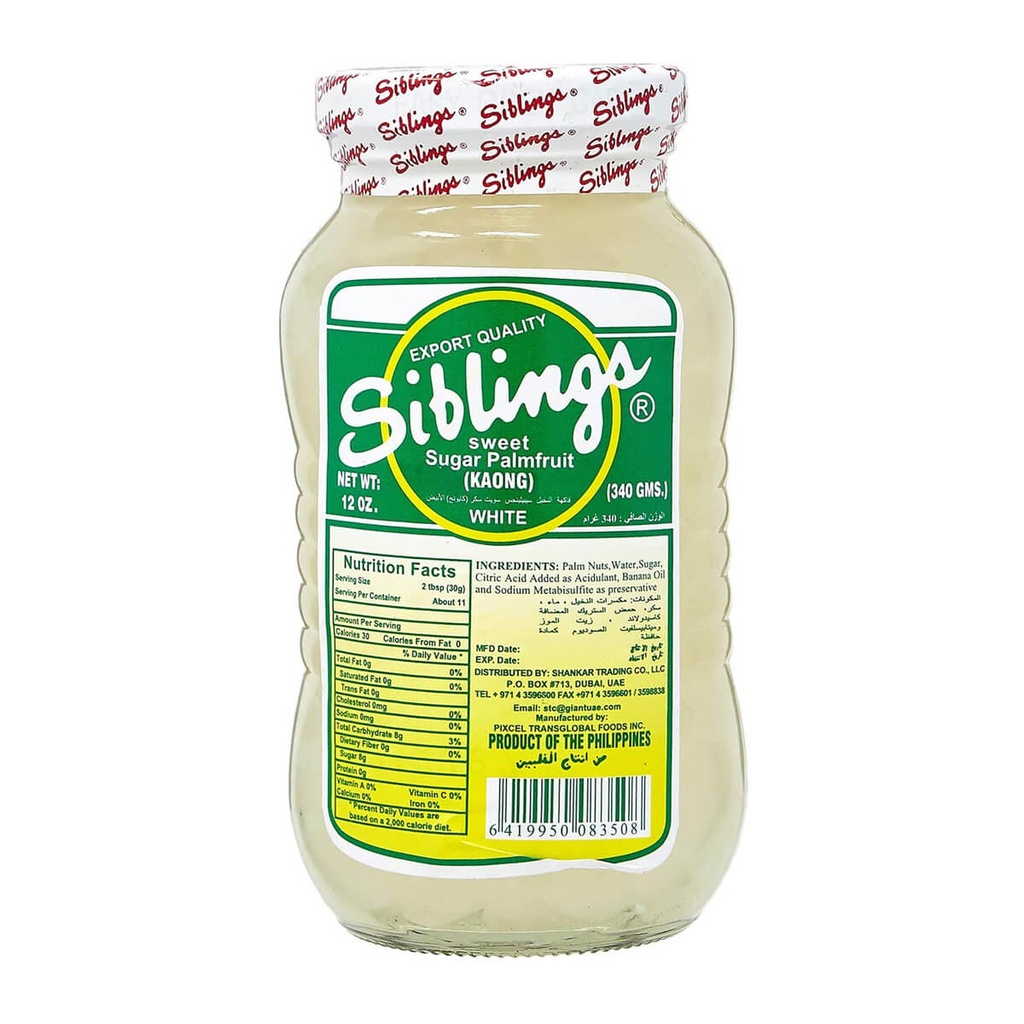 Siblings White Coconut Gel - 24x340g