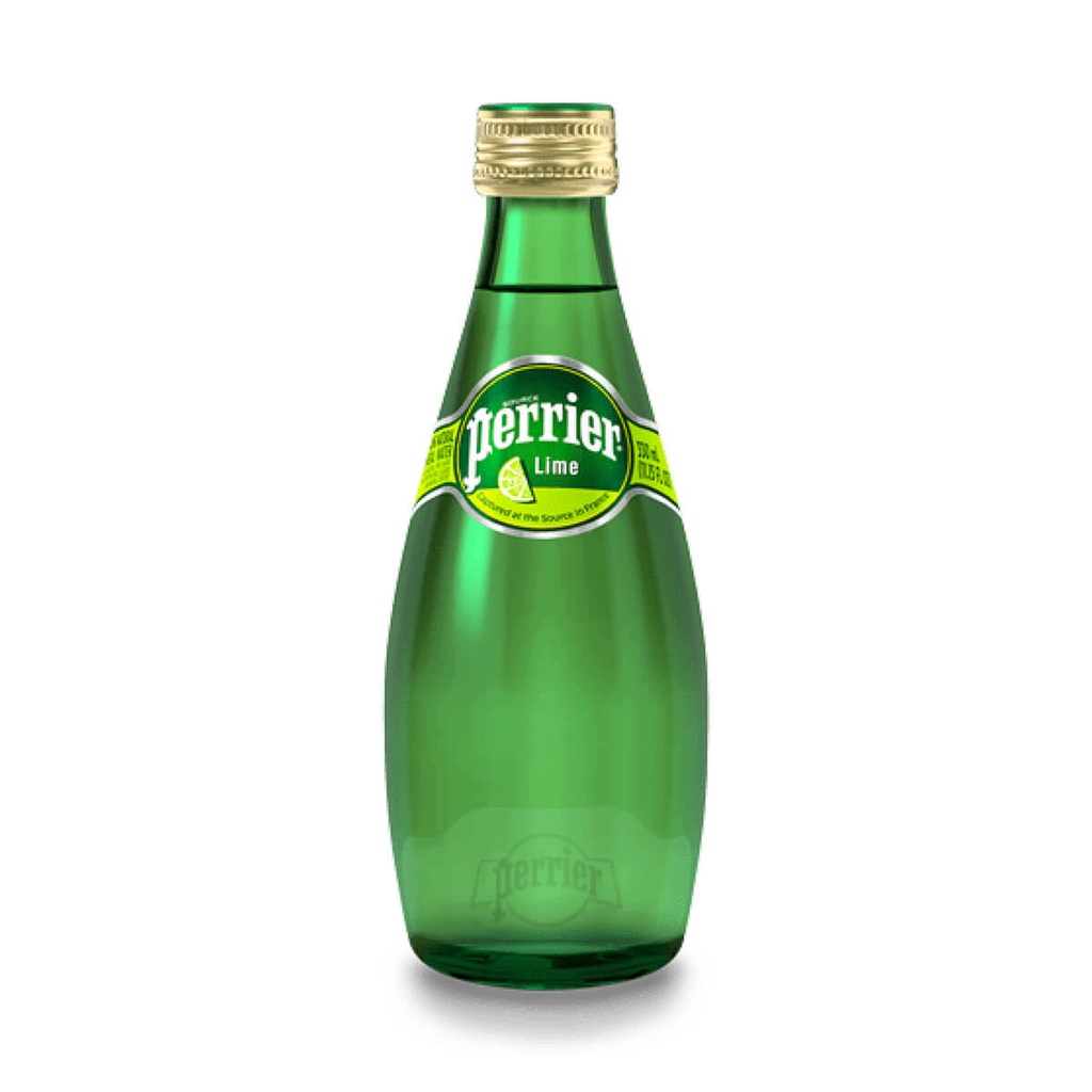 Perrier Sparkling Water With Lime - 24x330ml