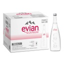 Evian Water EQM, Glass, France - 12x750ml