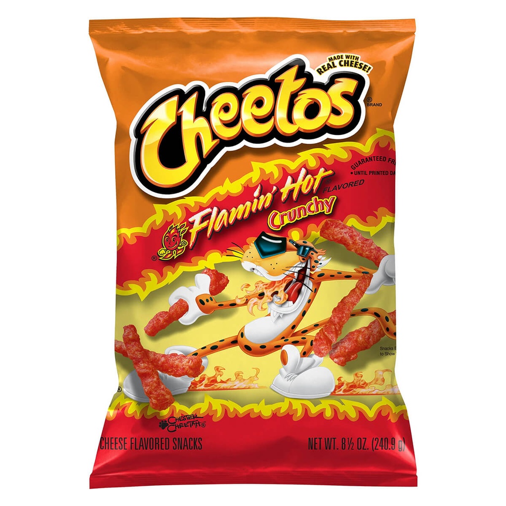 Cheetos Flamin' Hot Crunchy Chips, USA - 10x226g