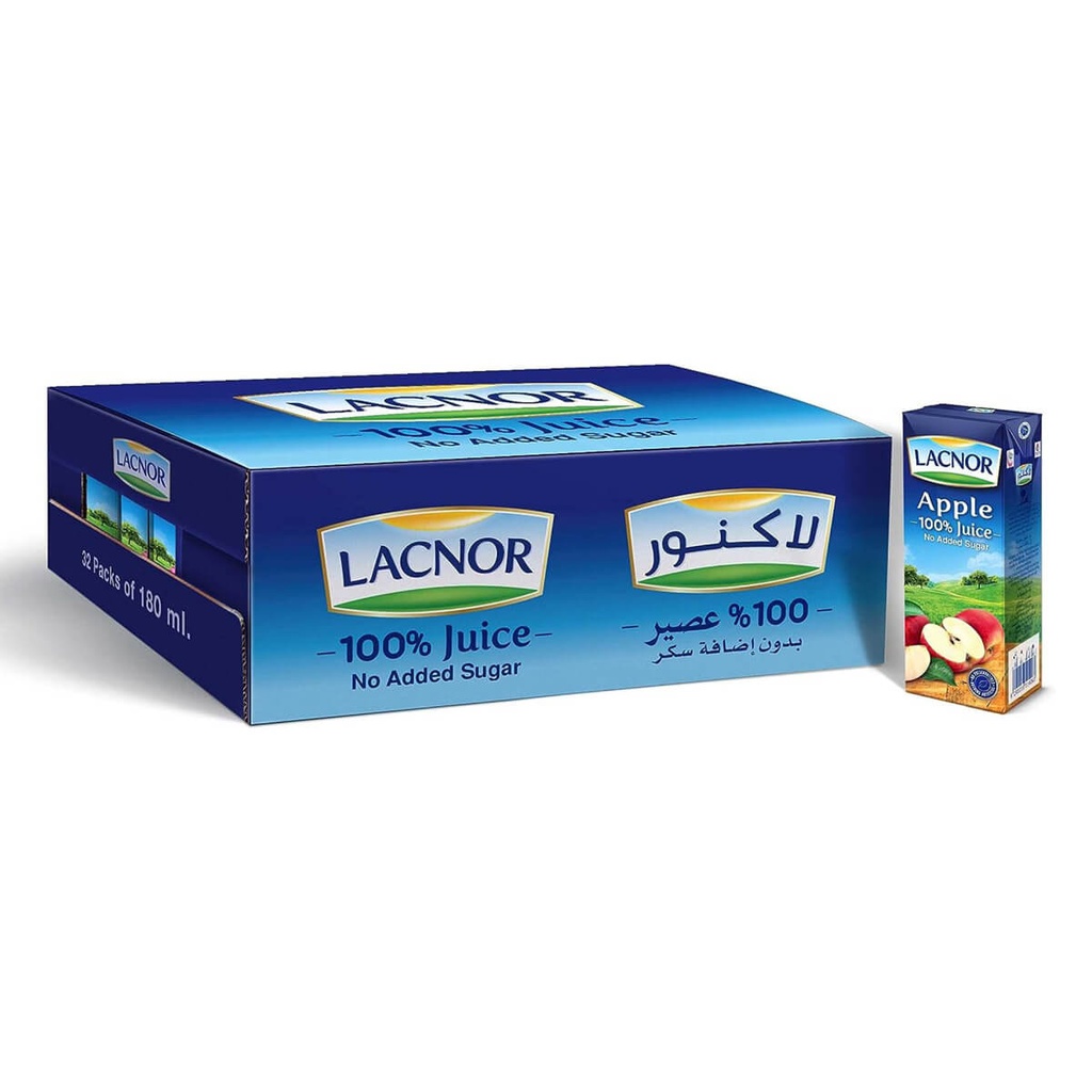 Lacnor Apple Juice Essentials - 32x180ml