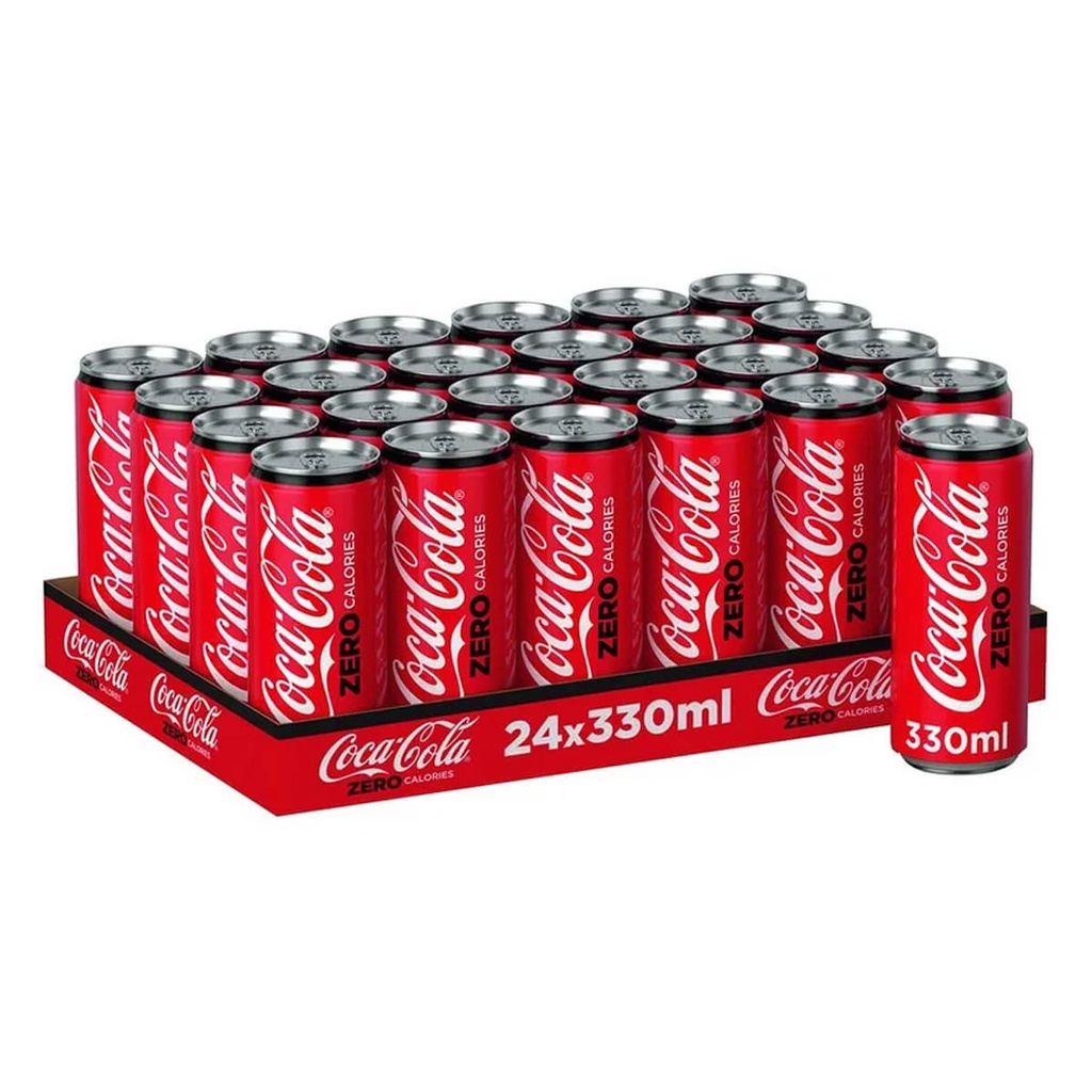 Coca Cola Zero Soft Drink, UAE - 24x330ml