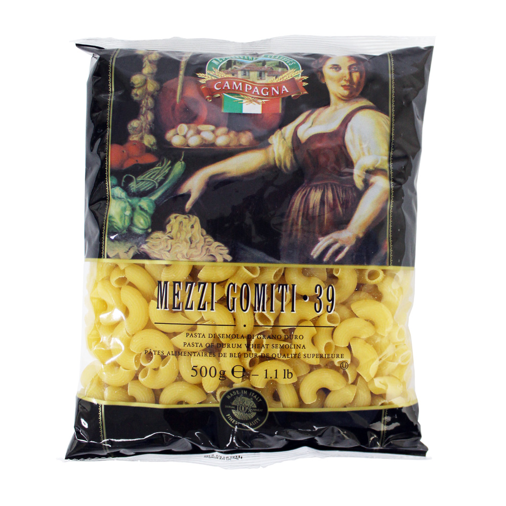 Campagna Macaroni Mezzi Gomiti #39 Pasta, Italy - 24x500g