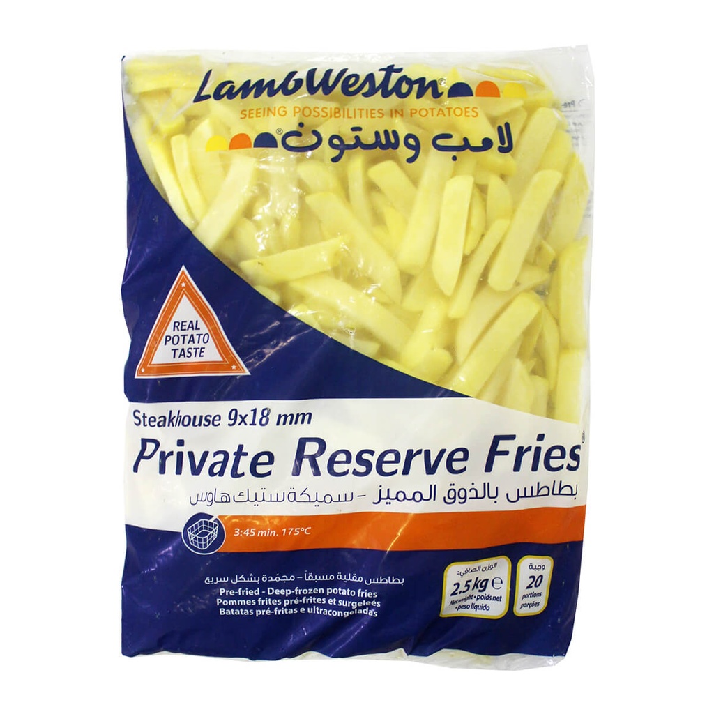 Lamb Weston French Fries Steakhouse 9x18mm - 4x2.5 kg