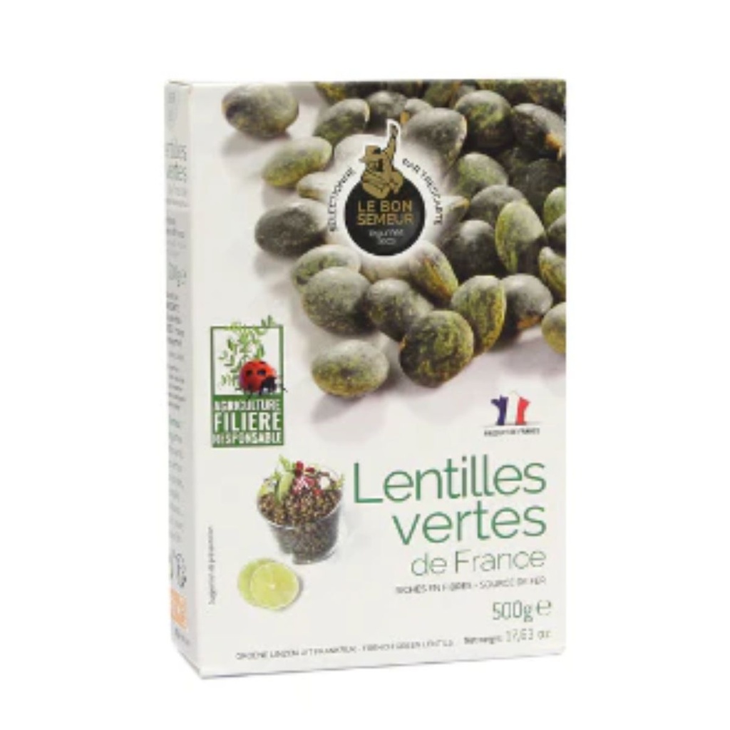 Le Bon Semeur Du Puy Lentils Green French - 1x500g