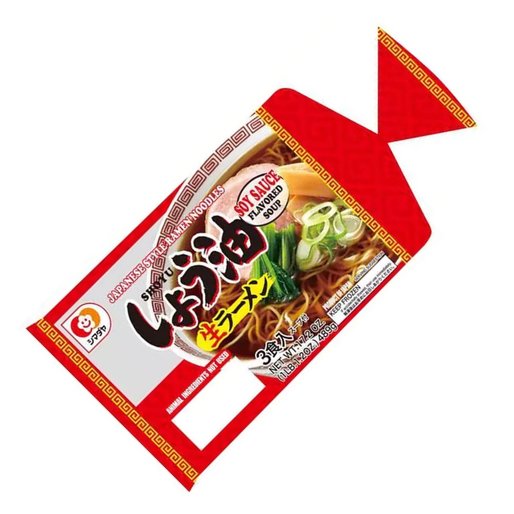 Shimadaya 3shoku Shoyu Soy Sauce Ramen - 20x489g