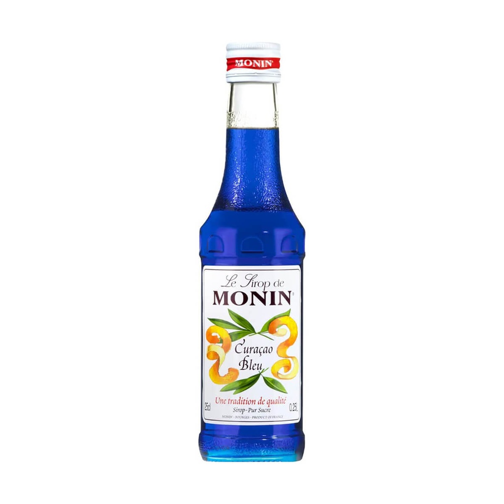 Monin MINI Blue Lagoon Syrup, France - 6x250ml