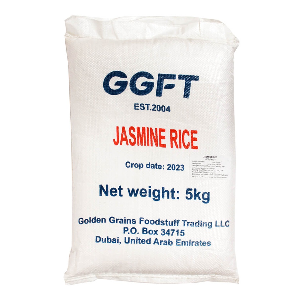 GGFT White Jasmine Rice, Vietnam - 1x5kg