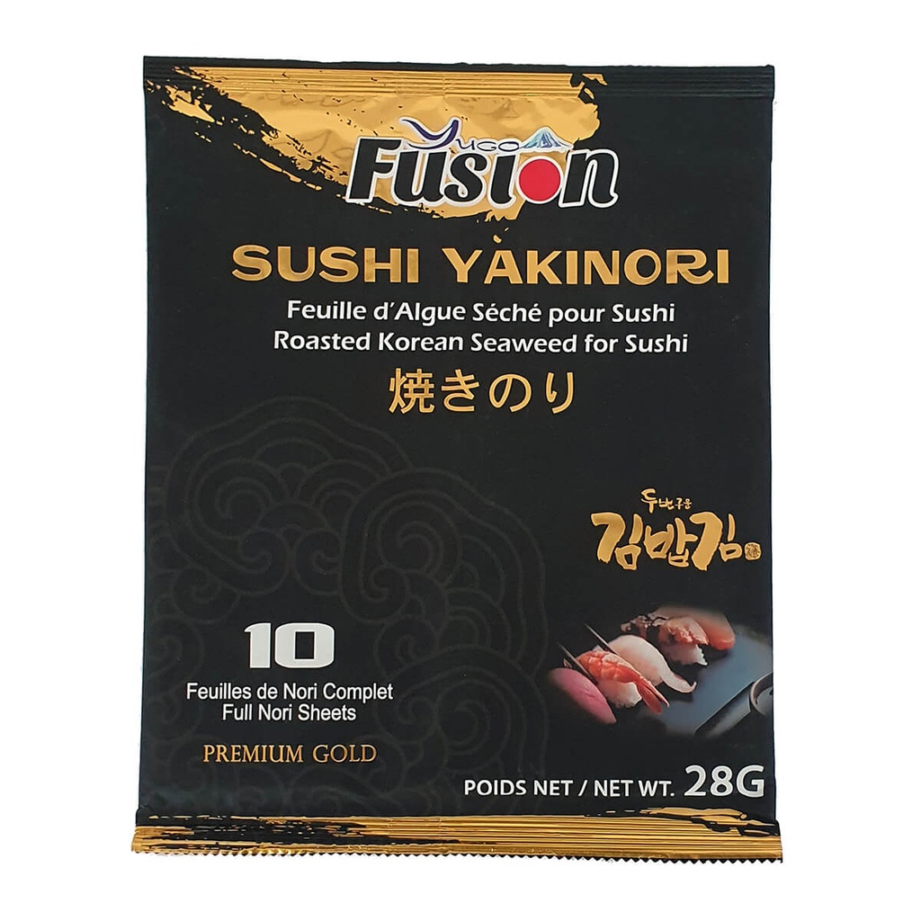 Fusion Sushi Yakinori Premium Gold, Korea - 96x28g (10 Sheets)