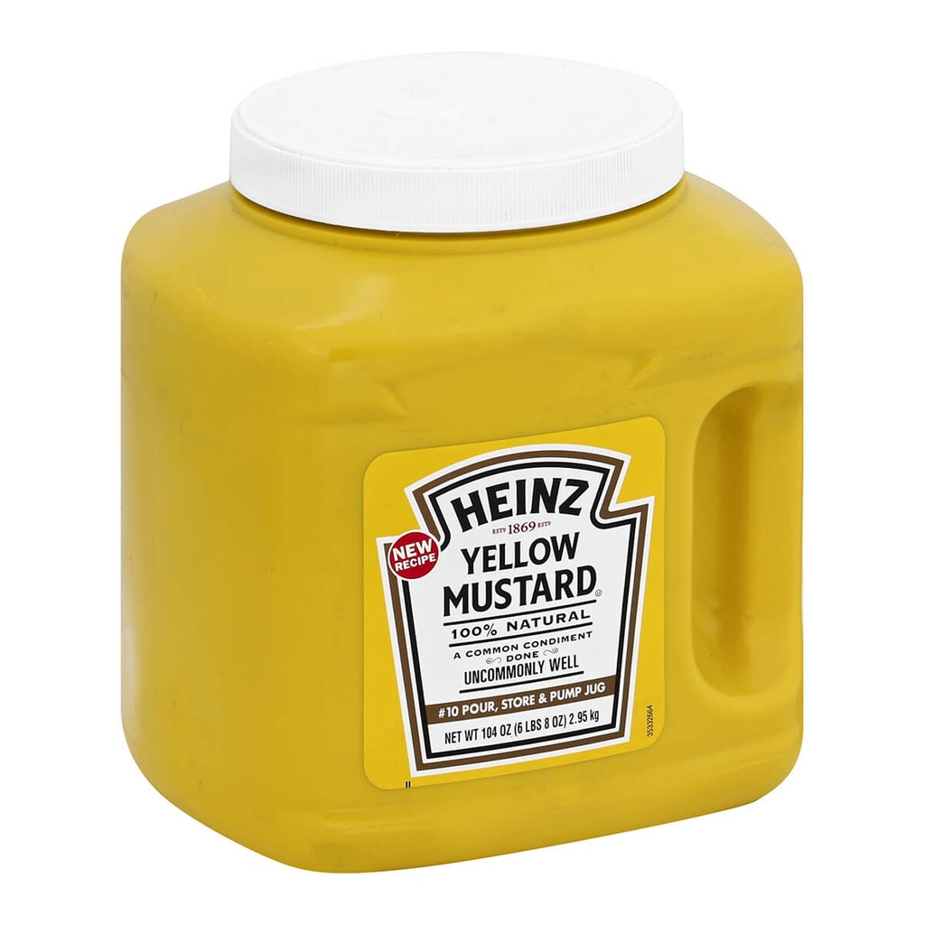 Heinz Yellow Mustard, USA - 6x2.95kg