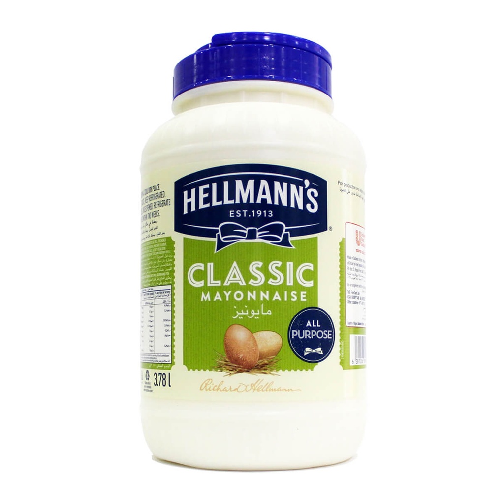 Hellmann's Classic Mayonnaise - 4x3.78ltr