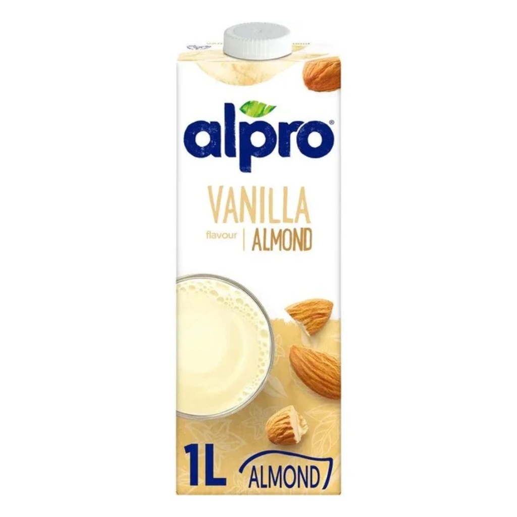 Alpro Vanilla Flavor Almond Milk - 8x1ltr