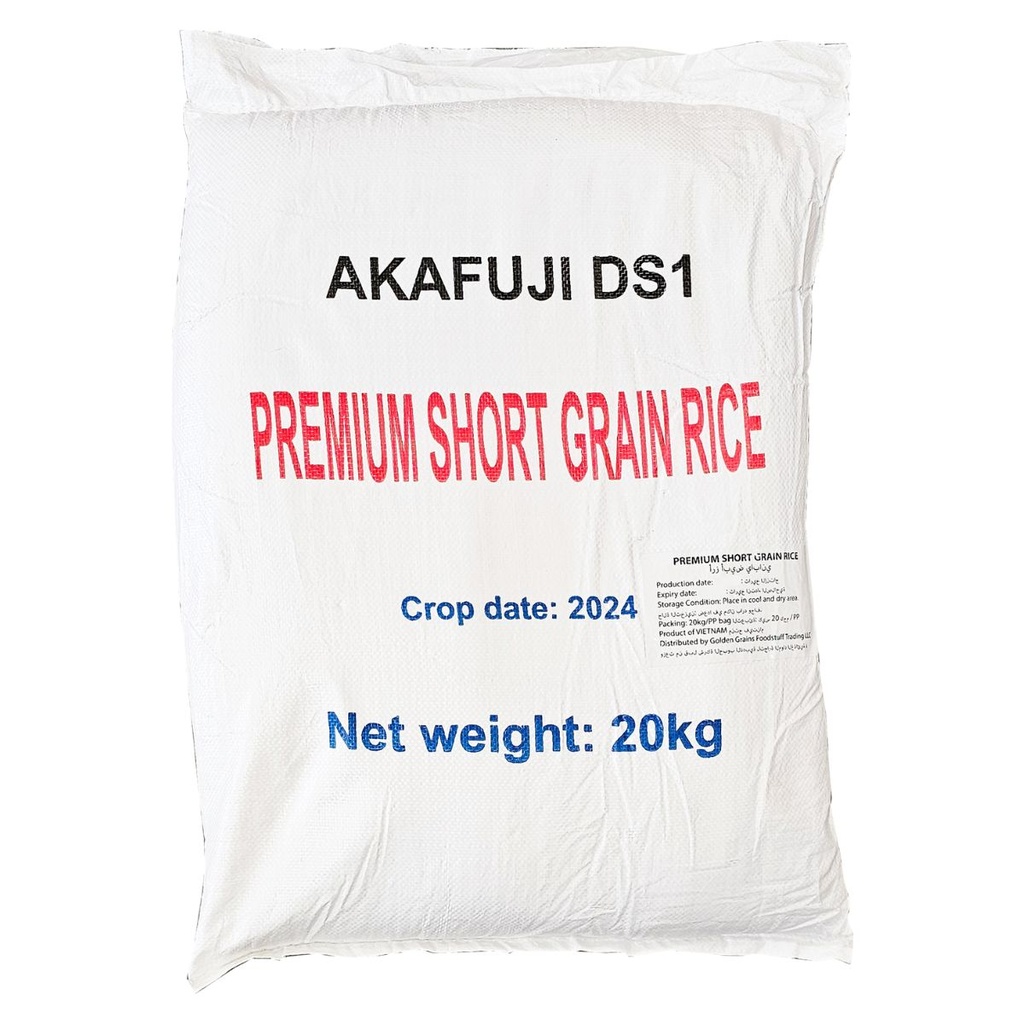 GGFT AKAFUJI DS-1 Premium Short Grain Rice, Vietnam -1x20kg 