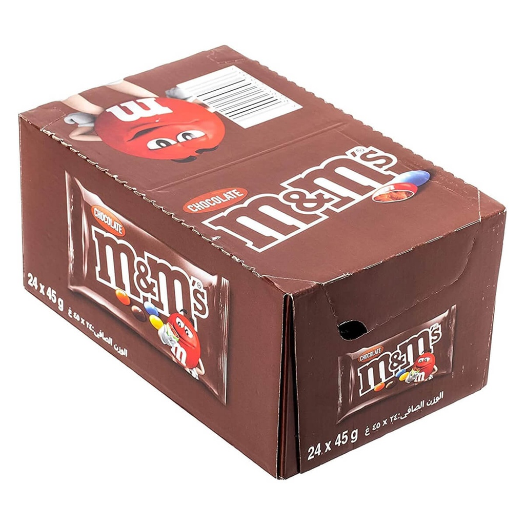 M&M's Milk Chocolate Packets - 1x24x45g
