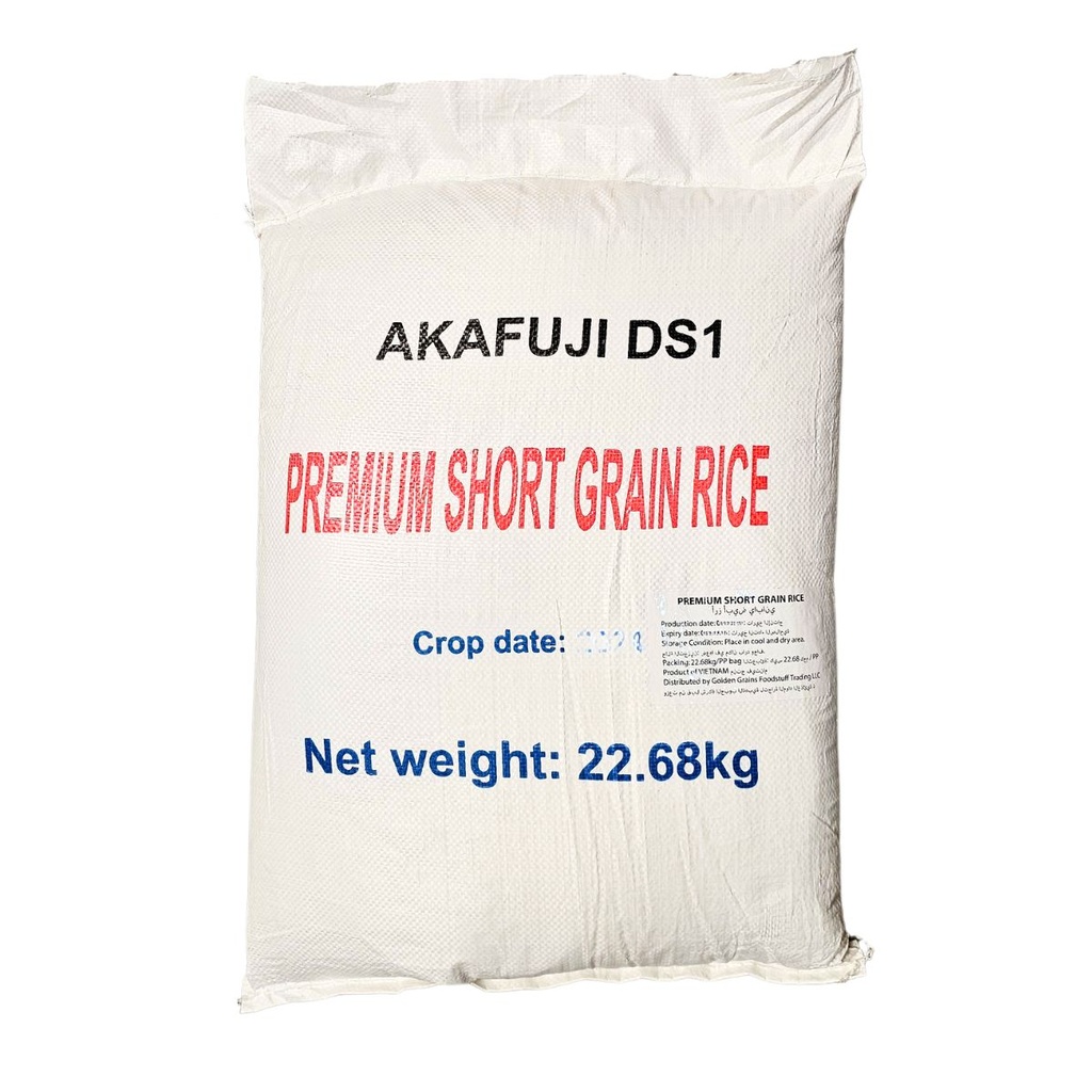 GGFT AKAFUJI DS-1 Premium Short Grain Rice, Vietnam -1x22.68kg