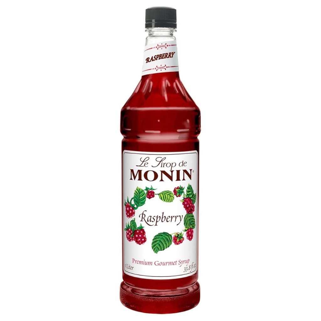 Monin Raspberry Syrup PET, France  - 6x1ltr