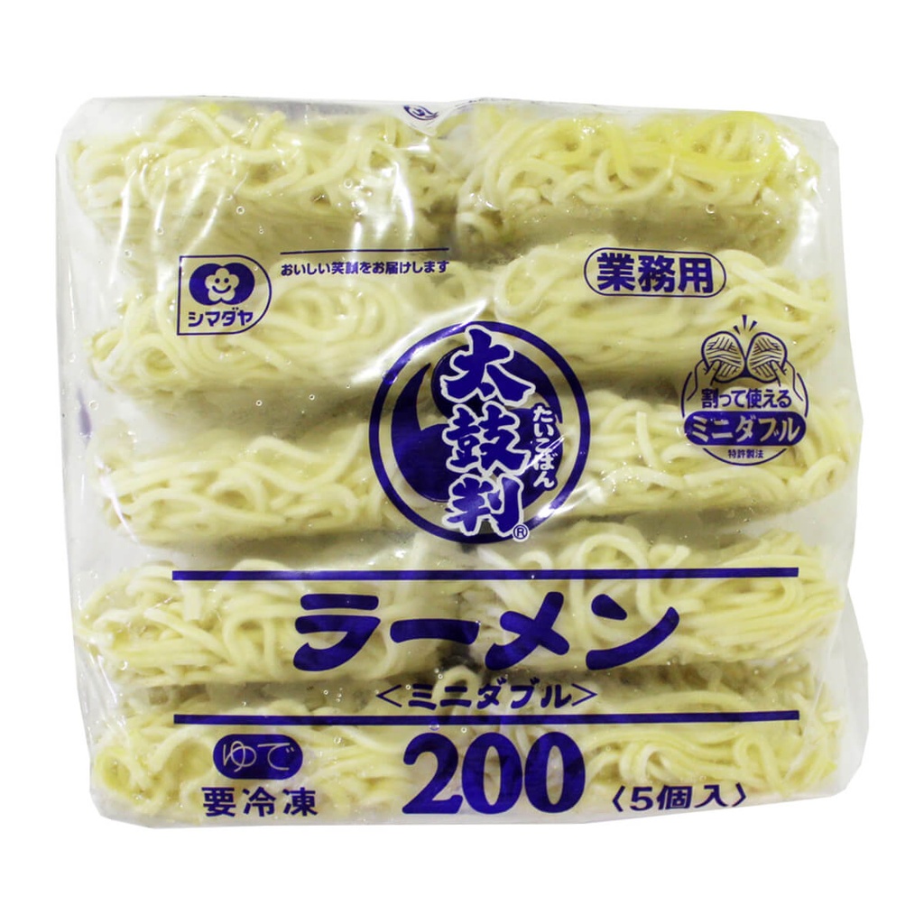 Shimadaya Ramen Noodles 200 5P Taikoban - 8x1kg