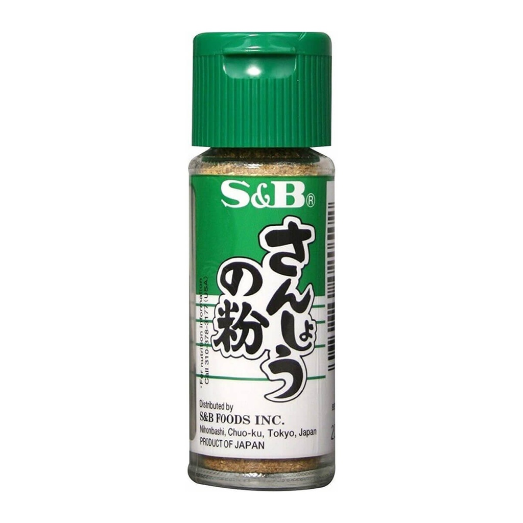 S&B Sansho Green Pepper Powder, Japan - 160x12g