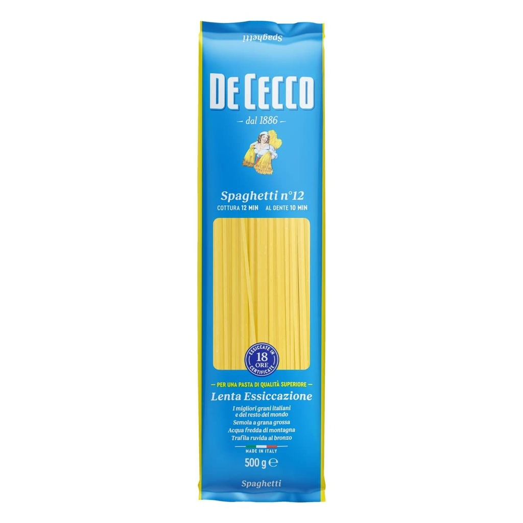 DeCecco Spaghetti #12 Pasta - 24x500g