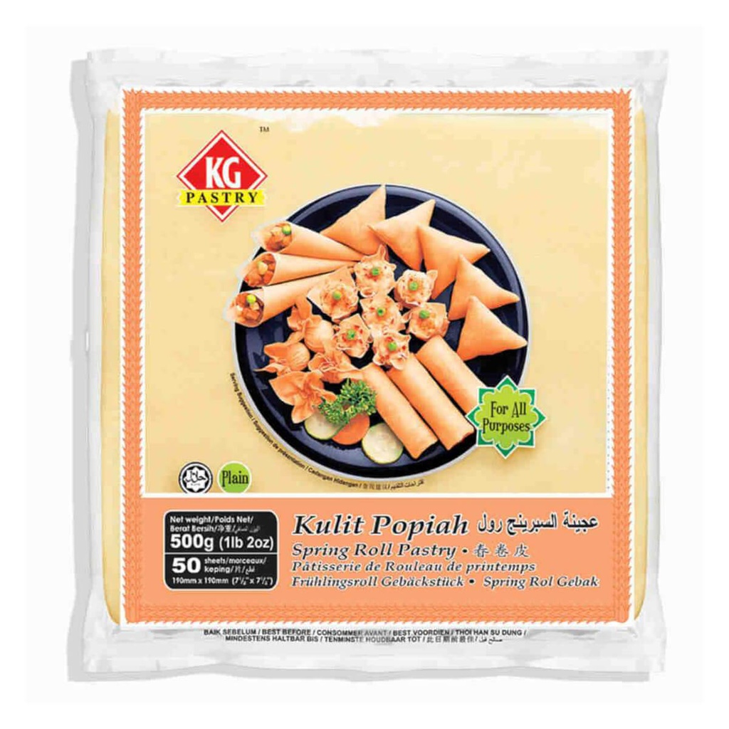 KG Spring Roll Sheet 7.5x7.5 - 20x500g (50)