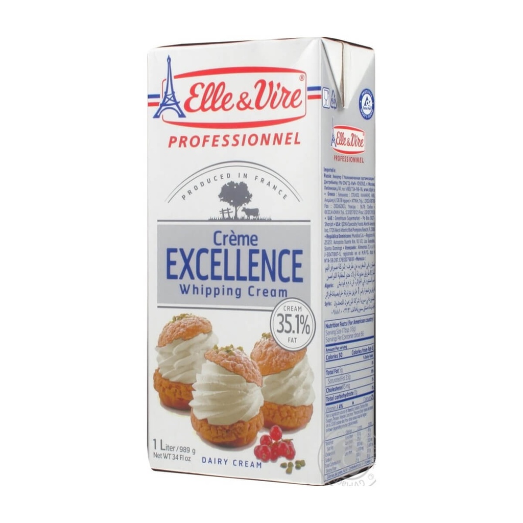 Elle & Vire Whipping Cream 35% - 12x1ltr