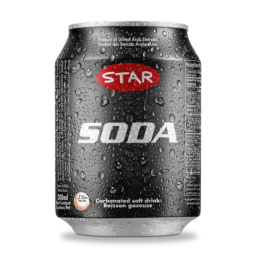 Star Soda Water Soft Drink, UAE - 24x300ml