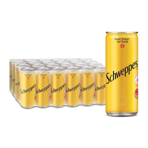 Schweppes Tonic Water Soft Drink - 24x300ml