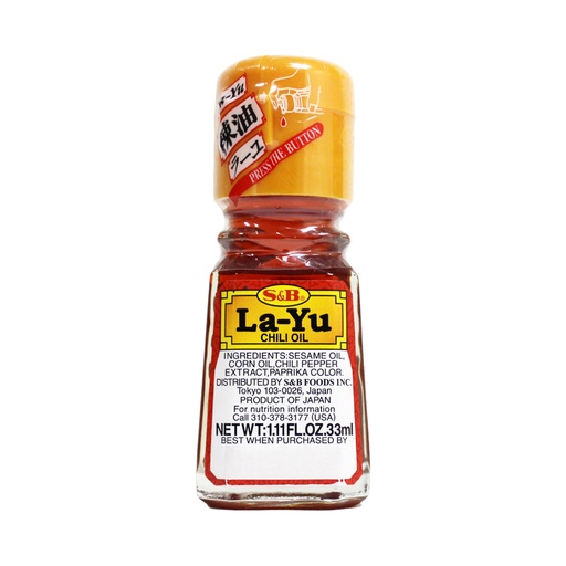 S&B La-Yu Chilli Oil, Japan - 120x33ml